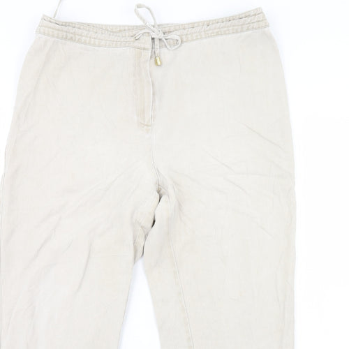 Preworn Womens Beige   Cropped Trousers Size 36 in L24 in