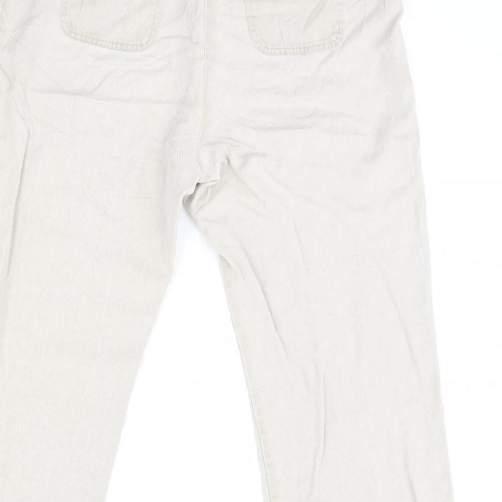 Preworn Womens Beige   Cropped Trousers Size 36 in L24 in