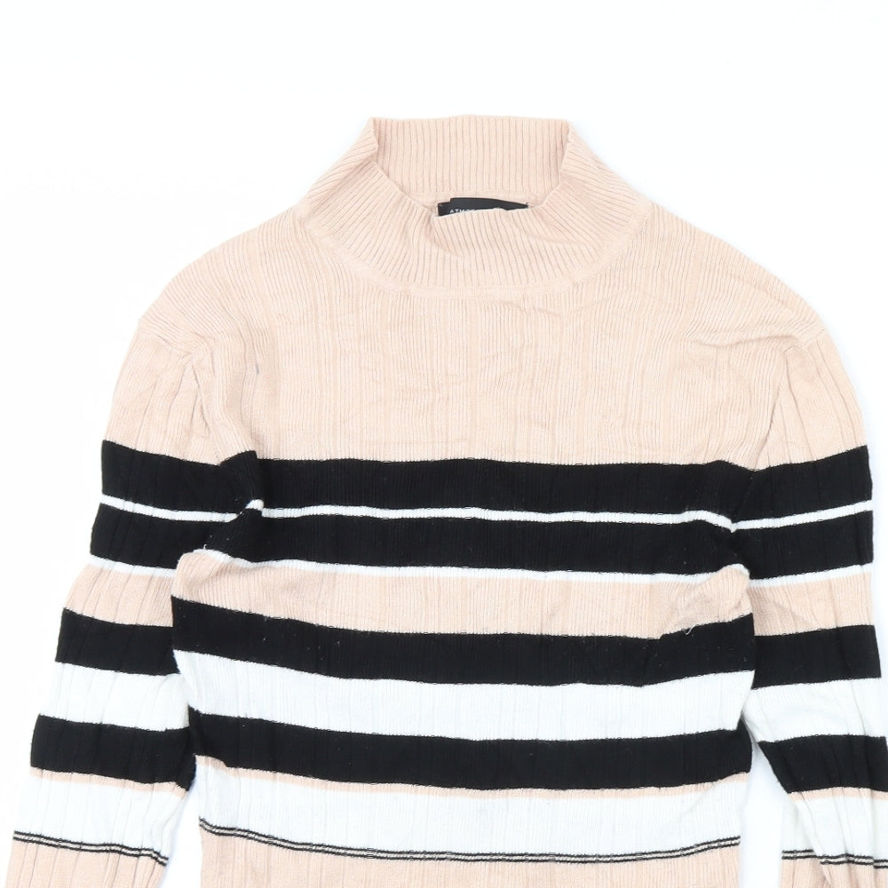 Atmosphere Womens Pink Striped  Pullover Jumper Size 18