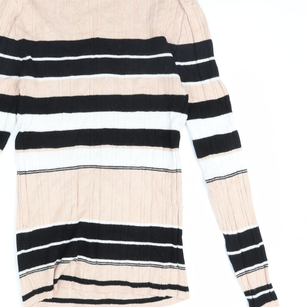 Atmosphere Womens Pink Striped  Pullover Jumper Size 18