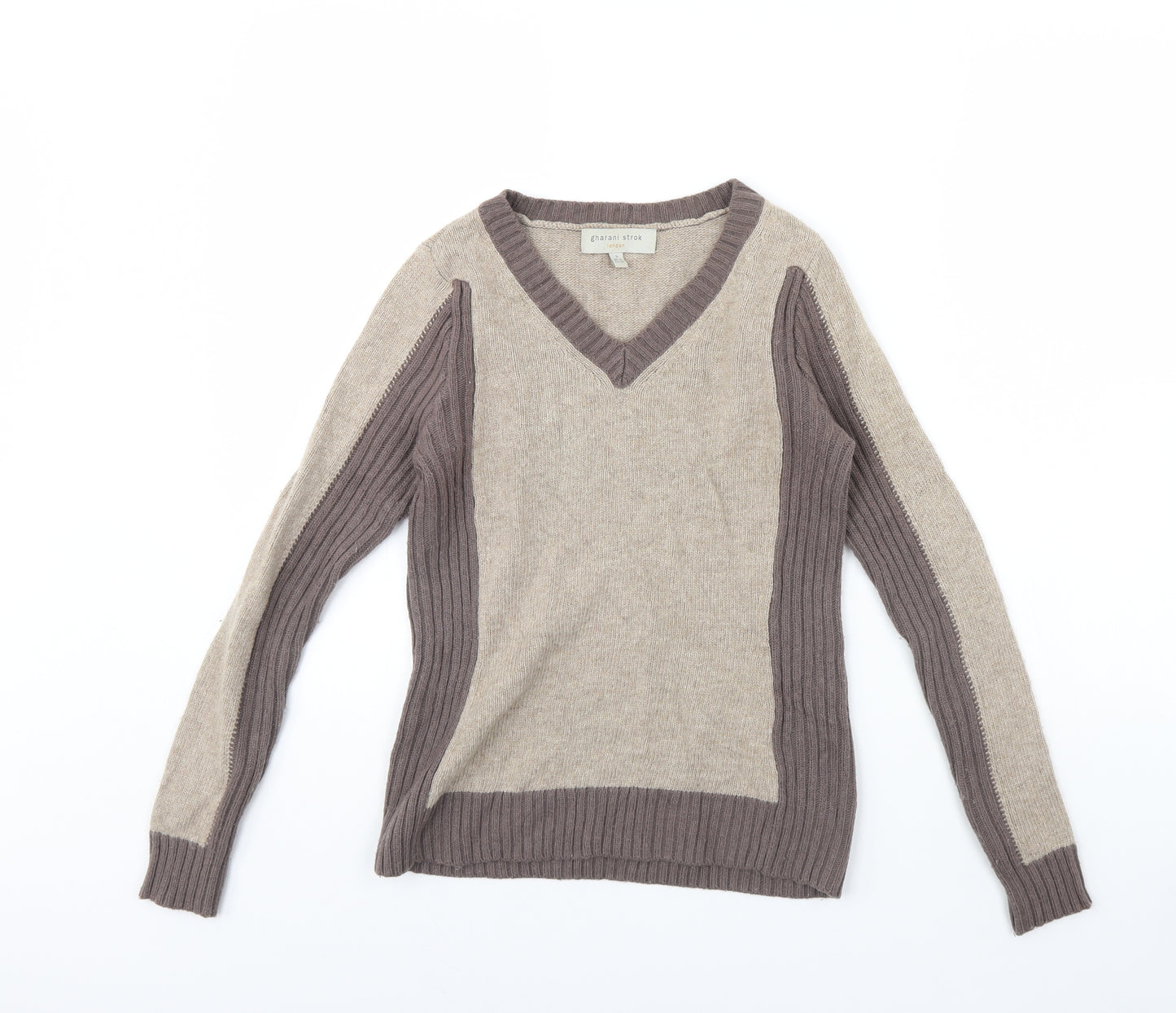 Gharani Strok Womens Brown   Pullover Jumper Size 10
