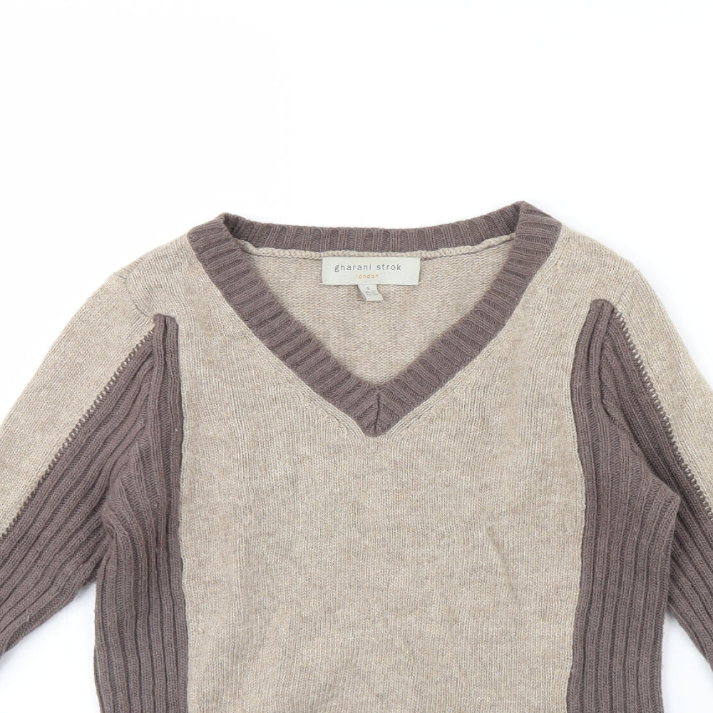 Gharani Strok Womens Brown   Pullover Jumper Size 10