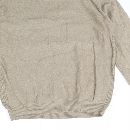 boston crew Mens Beige   Pullover Jumper Size L