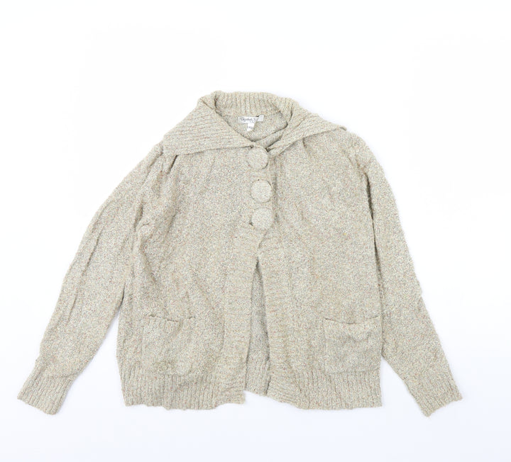 Elizabeth Scott Womens Beige   Jacket  Size M