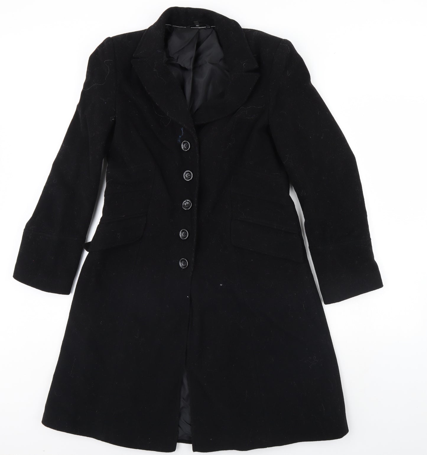 m&s Womens Black   Jacket Coat Size 12