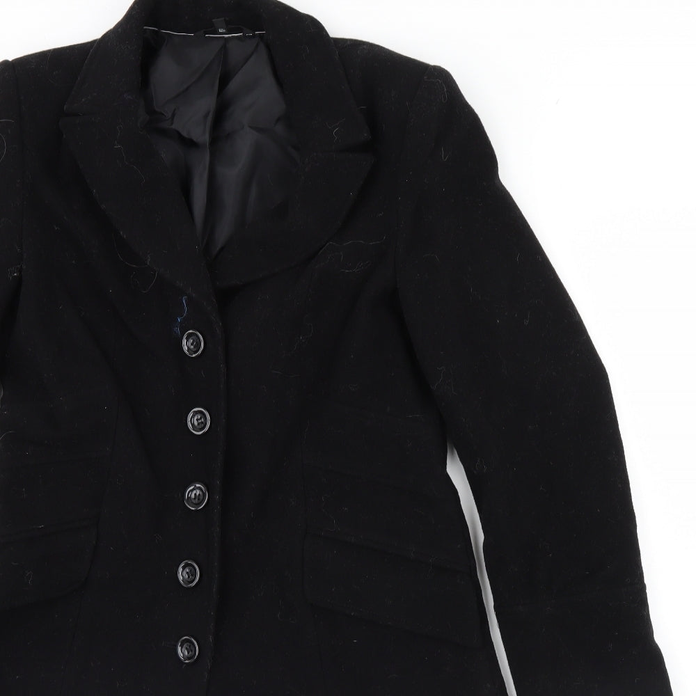 m&s Womens Black   Jacket Coat Size 12