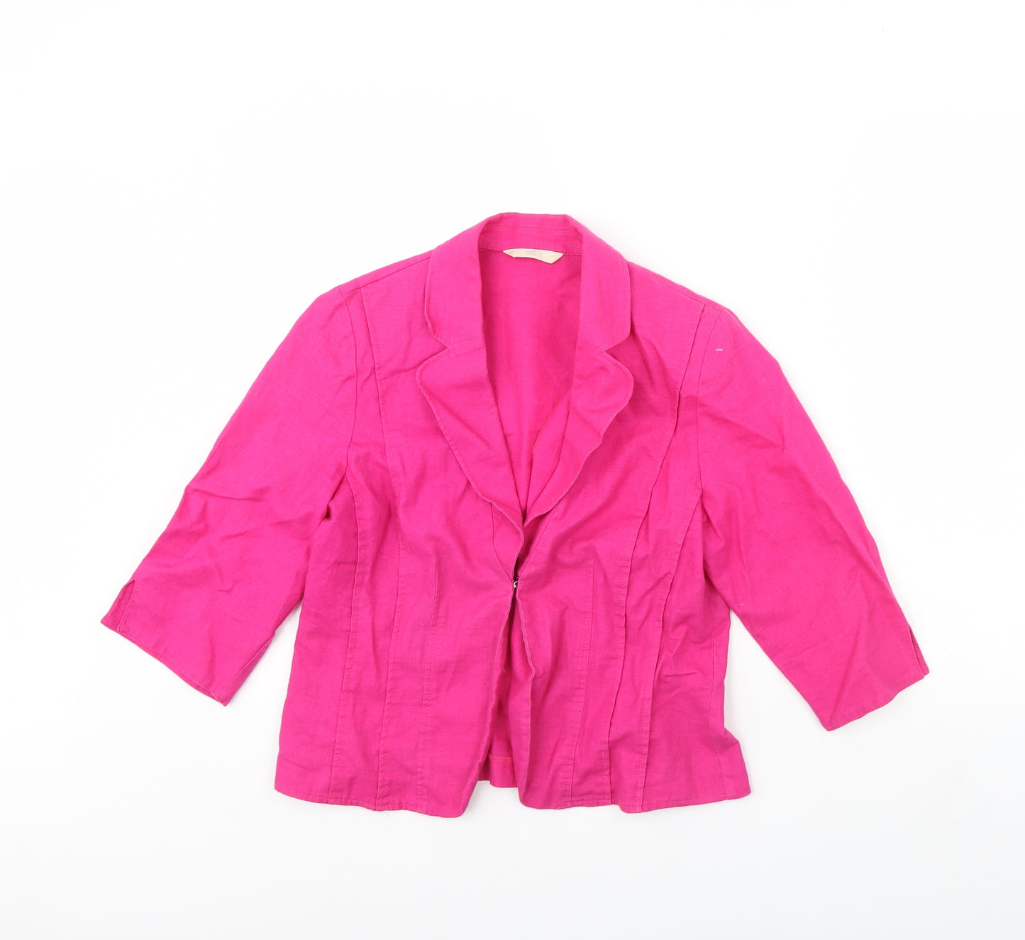 m&s Womens Pink   Jacket  Size 12  - Shoulder Pads