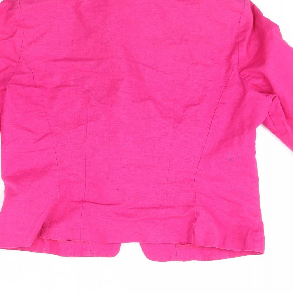 m&s Womens Pink   Jacket  Size 12  - Shoulder Pads