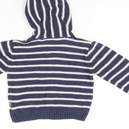 Nutmeg Baby Blue Striped  Jacket  Size 12 Months