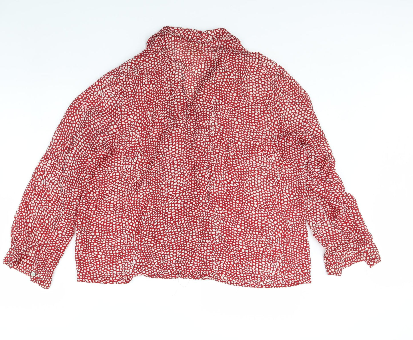 Eastex Womens Red Polka Dot  Basic Button-Up Size 20