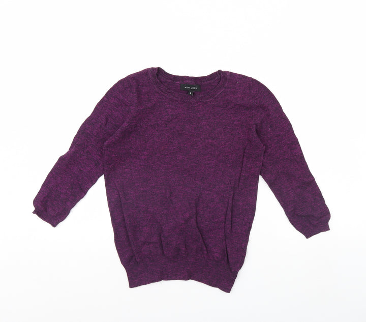New Look Womens Purple   Pullover Jumper Size 6