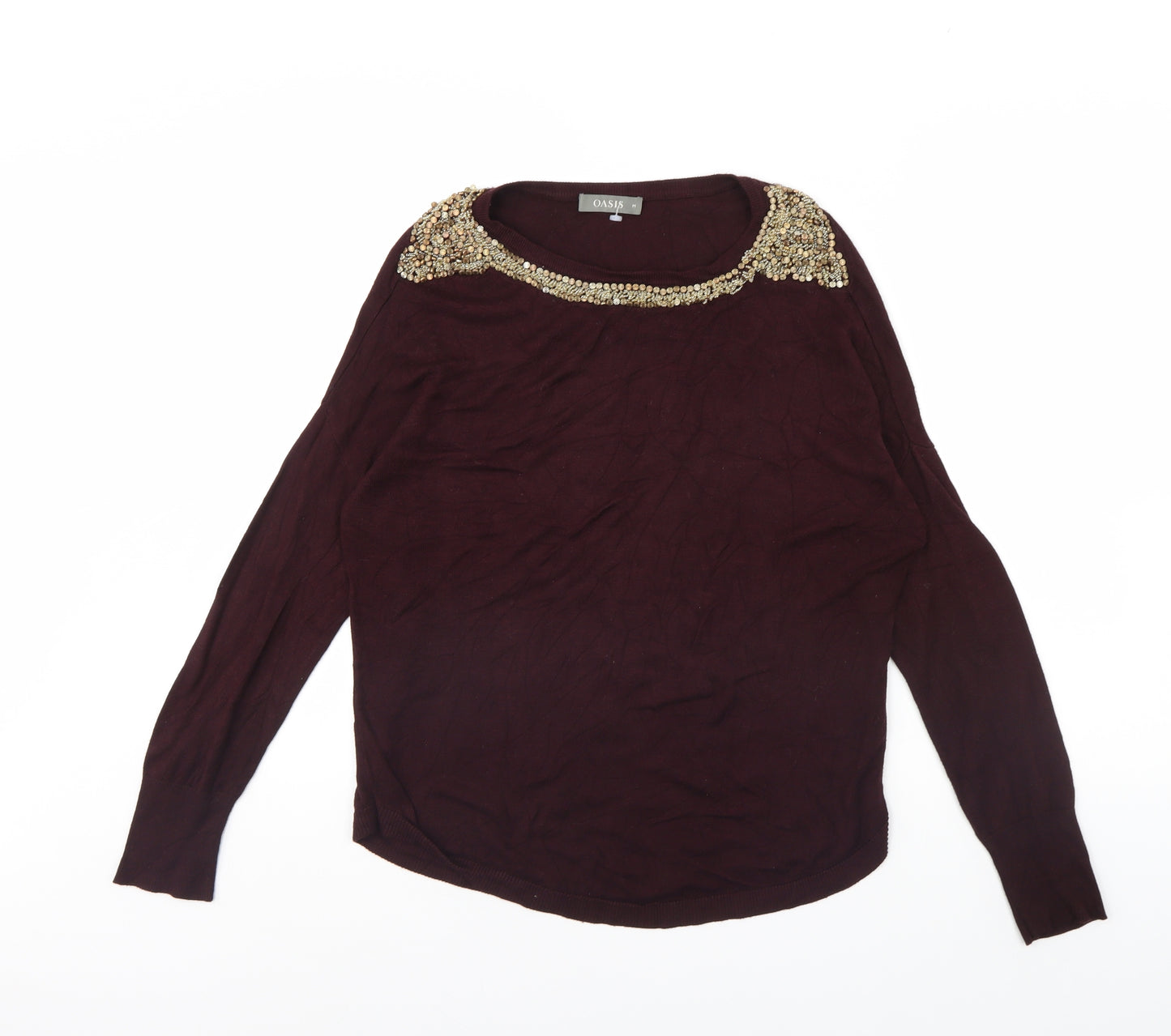 Oasis Womens Purple   Pullover Jumper Size M