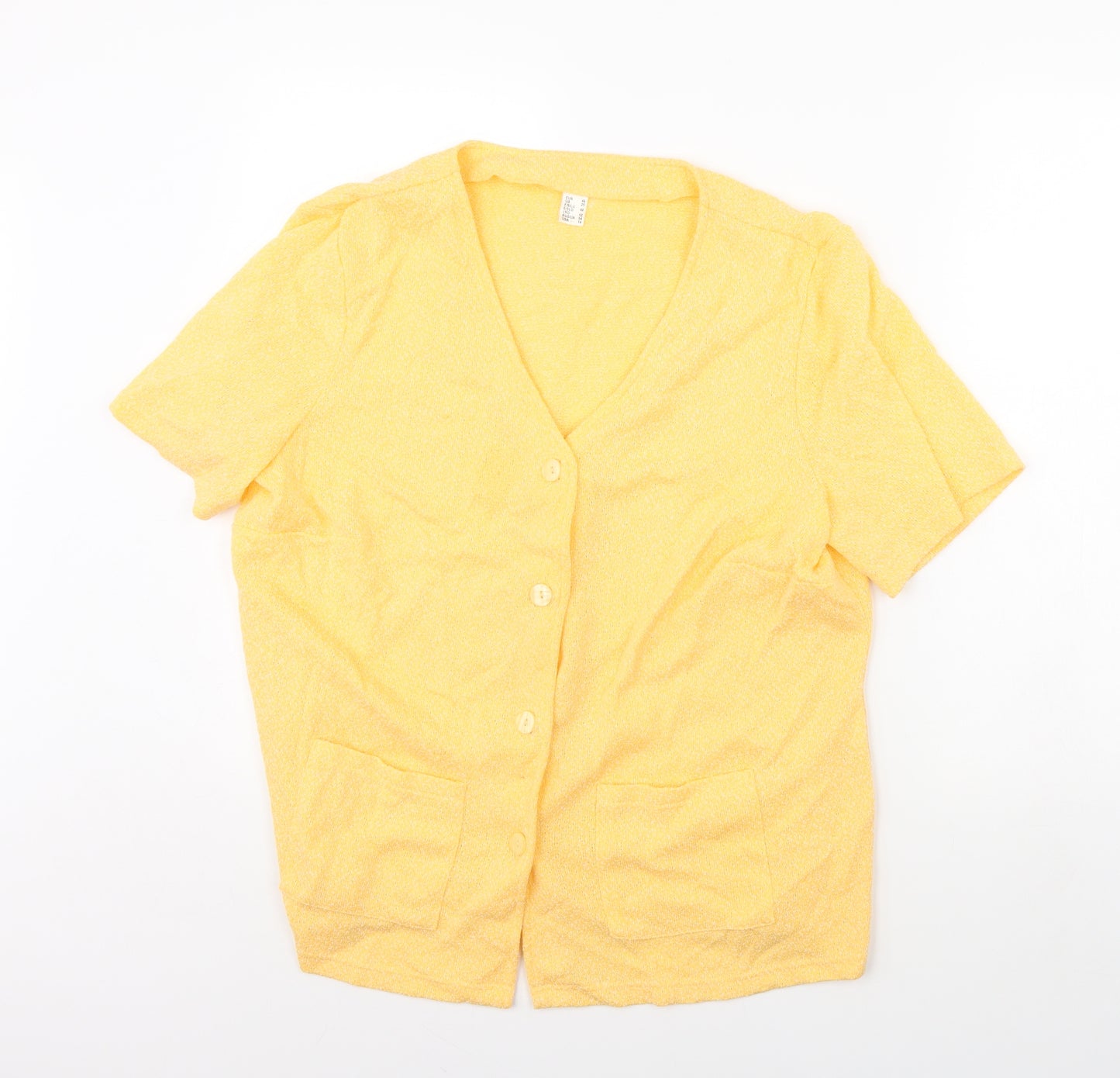 Preworn Womens Yellow   Cardigan Jumper Size 20