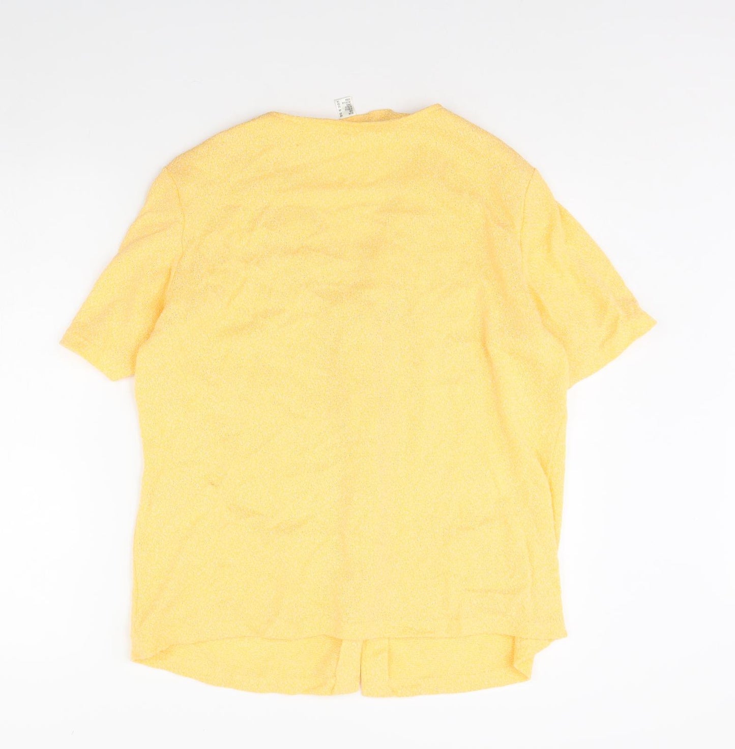 Preworn Womens Yellow   Cardigan Jumper Size 20