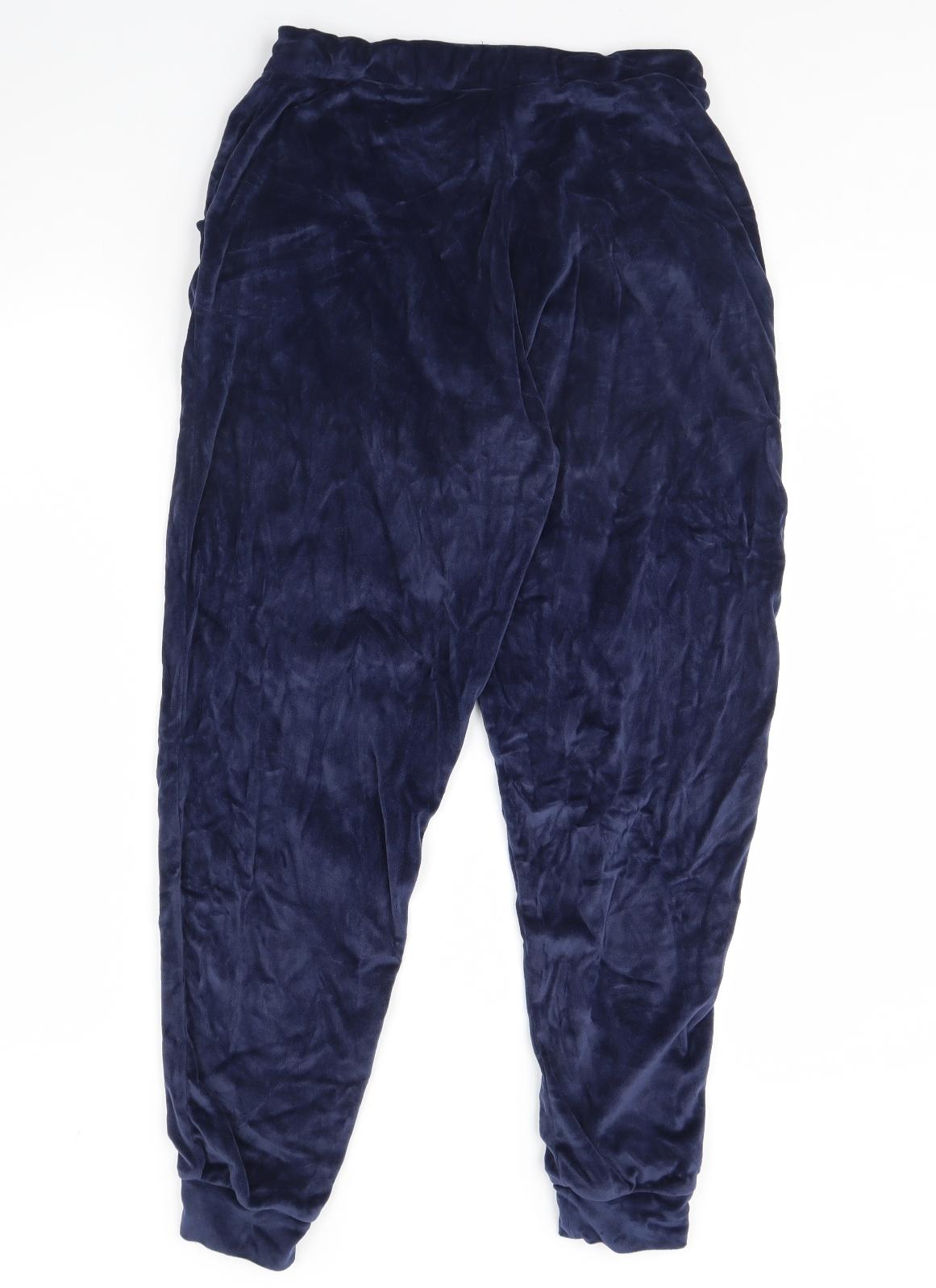 F&F Womens Blue Solid  Cami Pyjama Pants Size 12