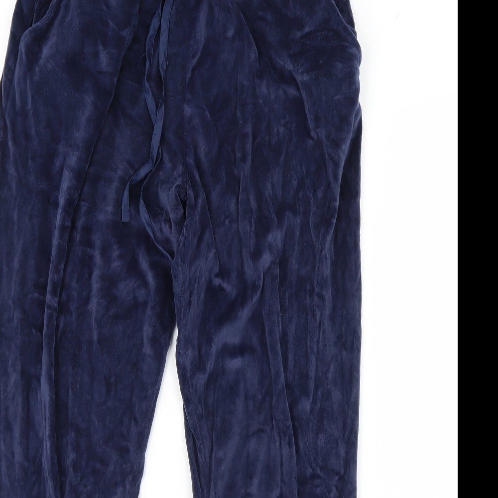 F&F Womens Blue Solid  Cami Pyjama Pants Size 12