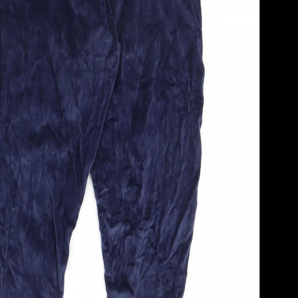 F&F Womens Blue Solid  Cami Pyjama Pants Size 12