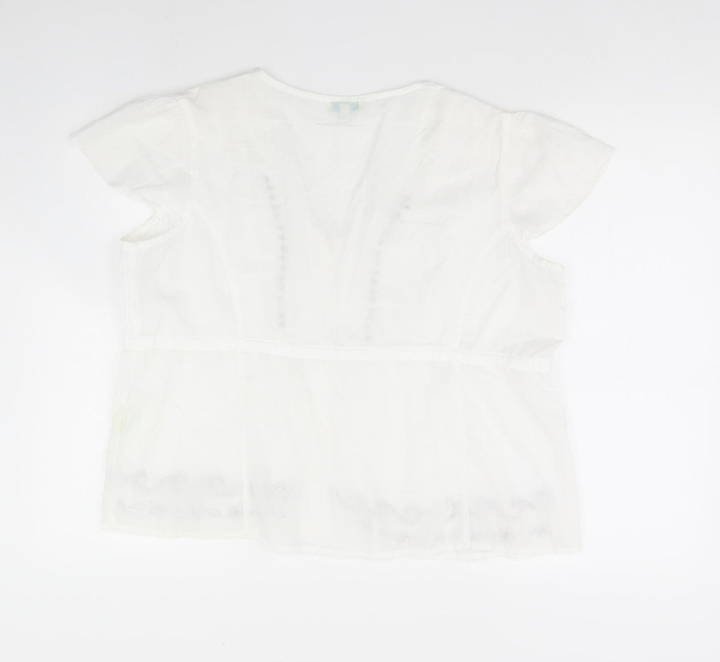 Klass Womens White   Basic Blouse Size 18