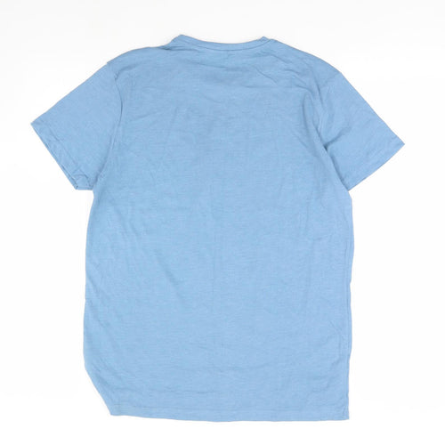 Cedar Wood State Mens Blue    T-Shirt Size M