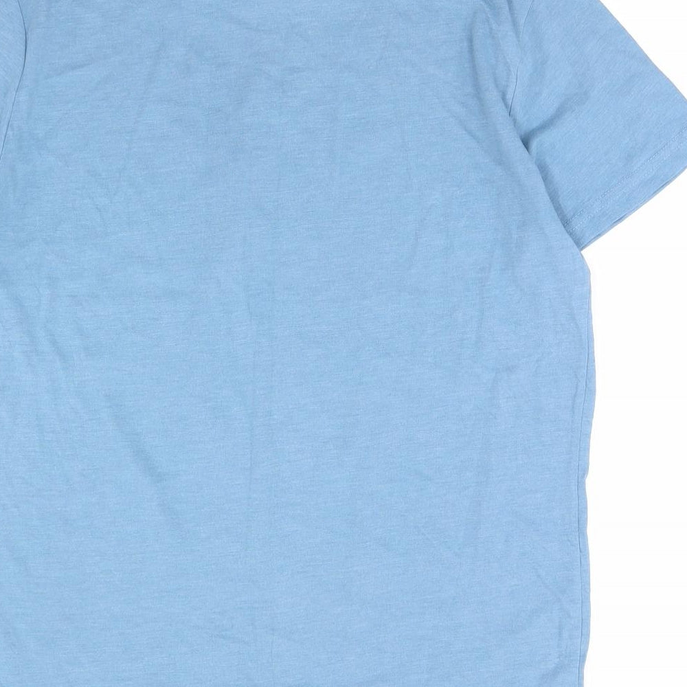 Cedar Wood State Mens Blue    T-Shirt Size M