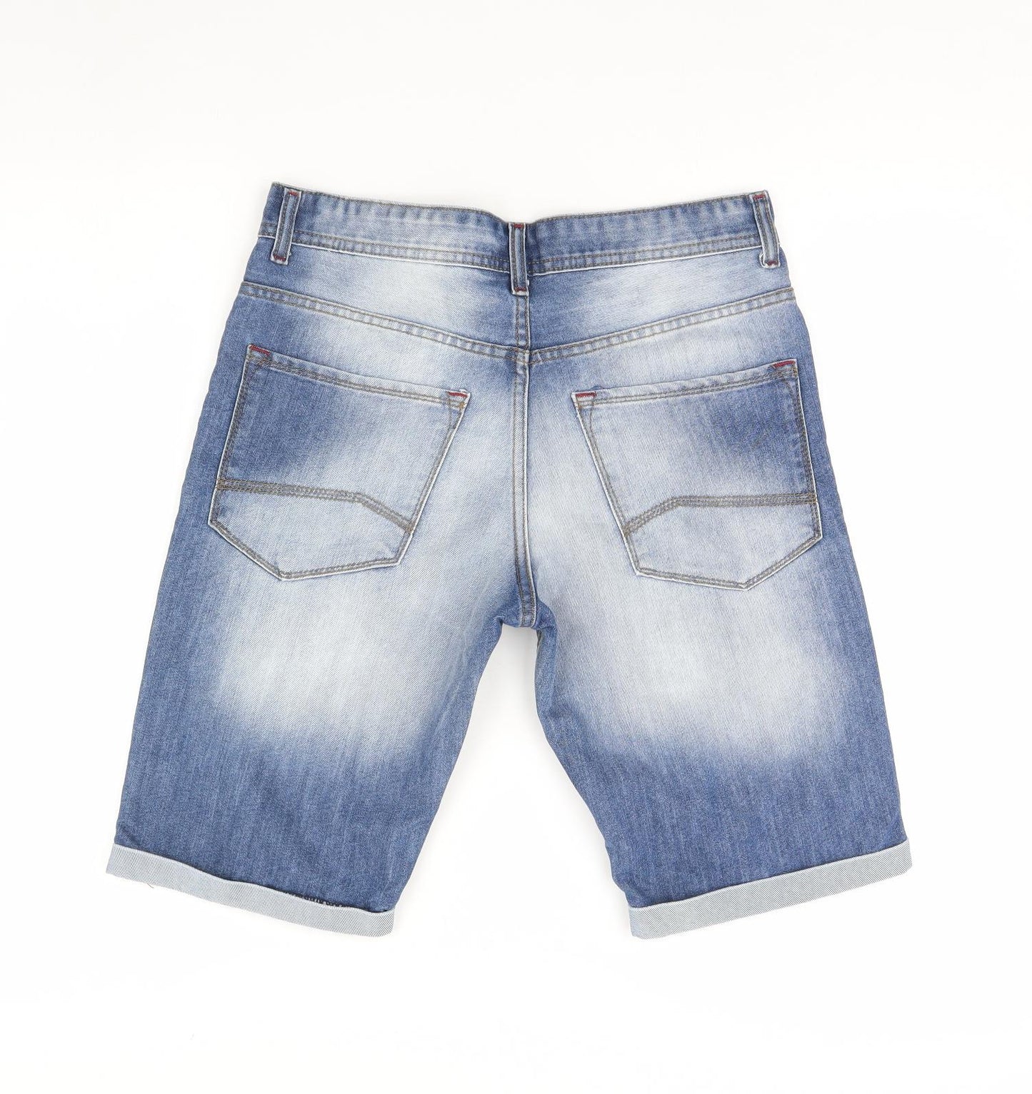 Denim Mens Blue  Denim Chino Shorts Size 30