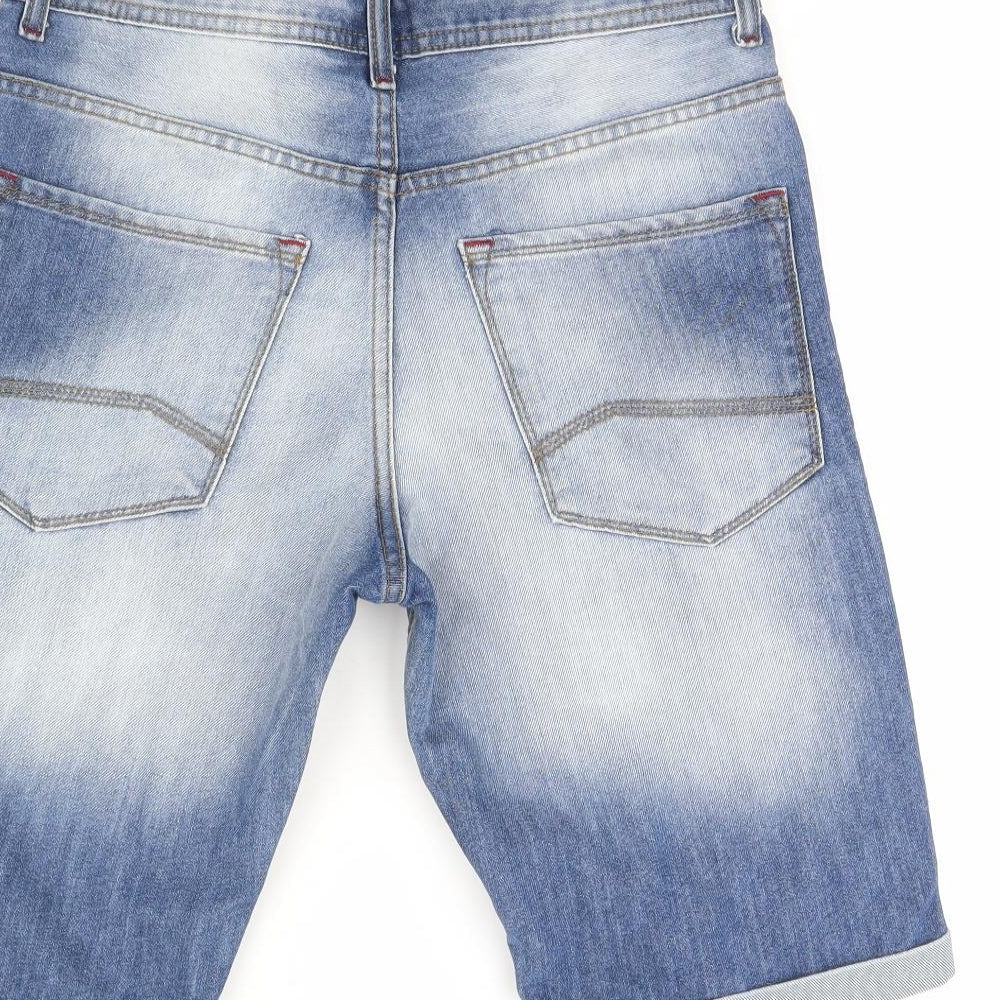 Denim Mens Blue  Denim Chino Shorts Size 30