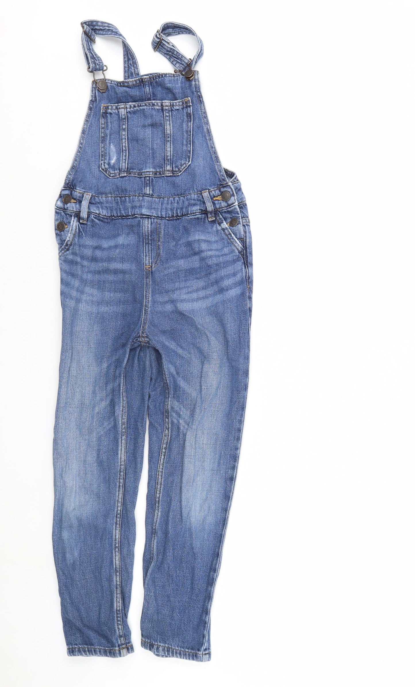 m&s Girls Blue  Denim Jumpsuit One-Piece Size 9 Years