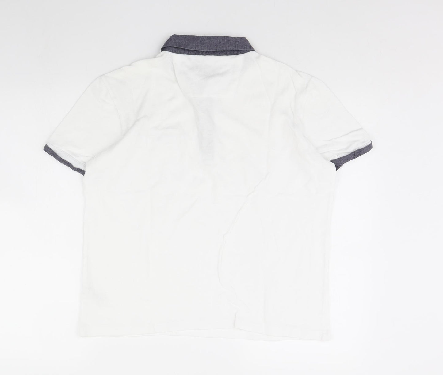 m&s Mens White    Polo Size M