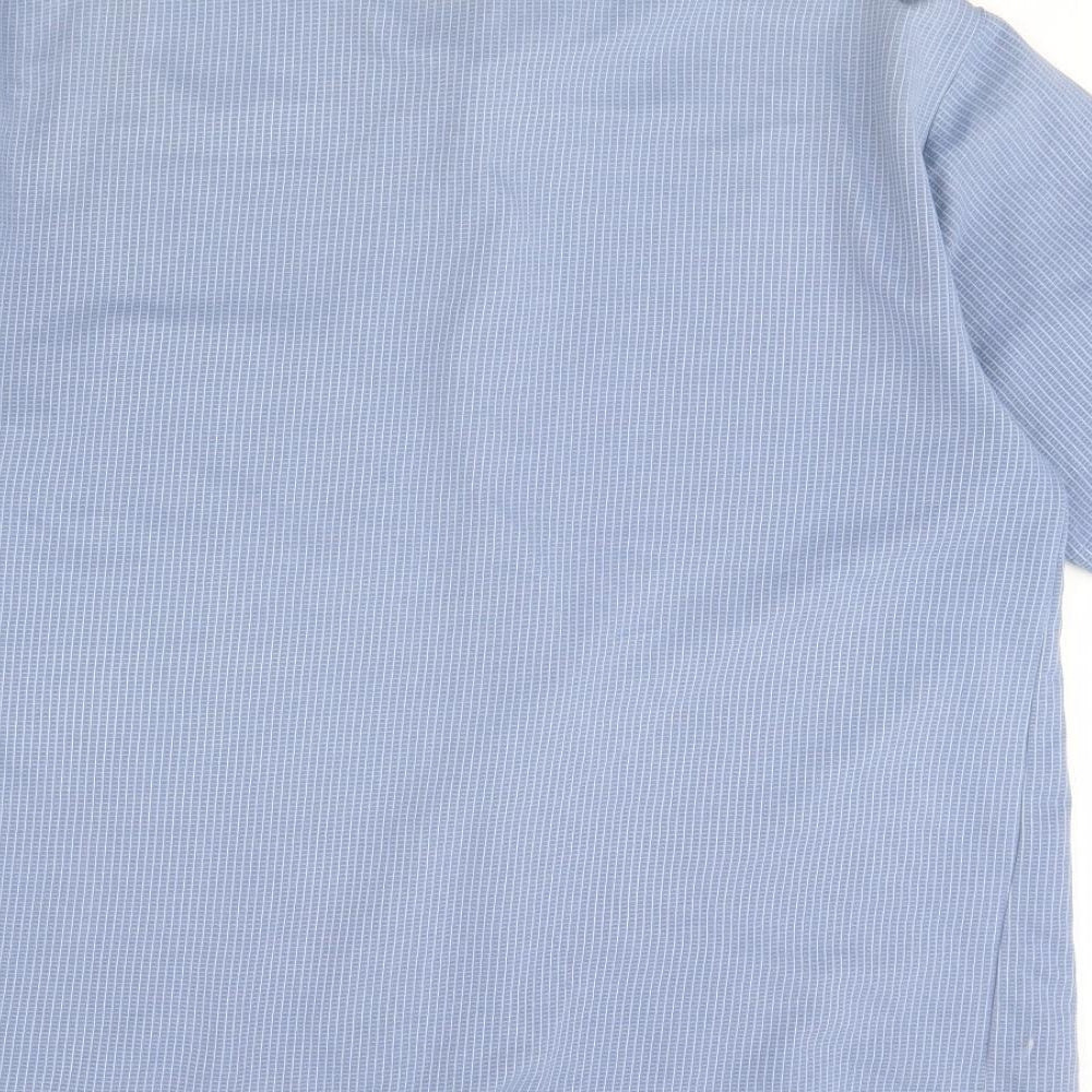 Essentials Mens Blue    Dress Shirt Size L