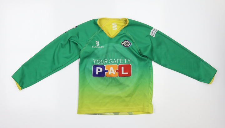Surridge Boys Green   Jersey T-Shirt Size S