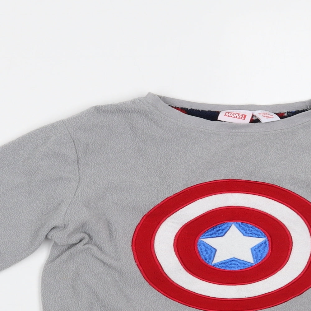 Primark Boys Grey    Pyjama Top Size 10-11 Years  - MARVEL
