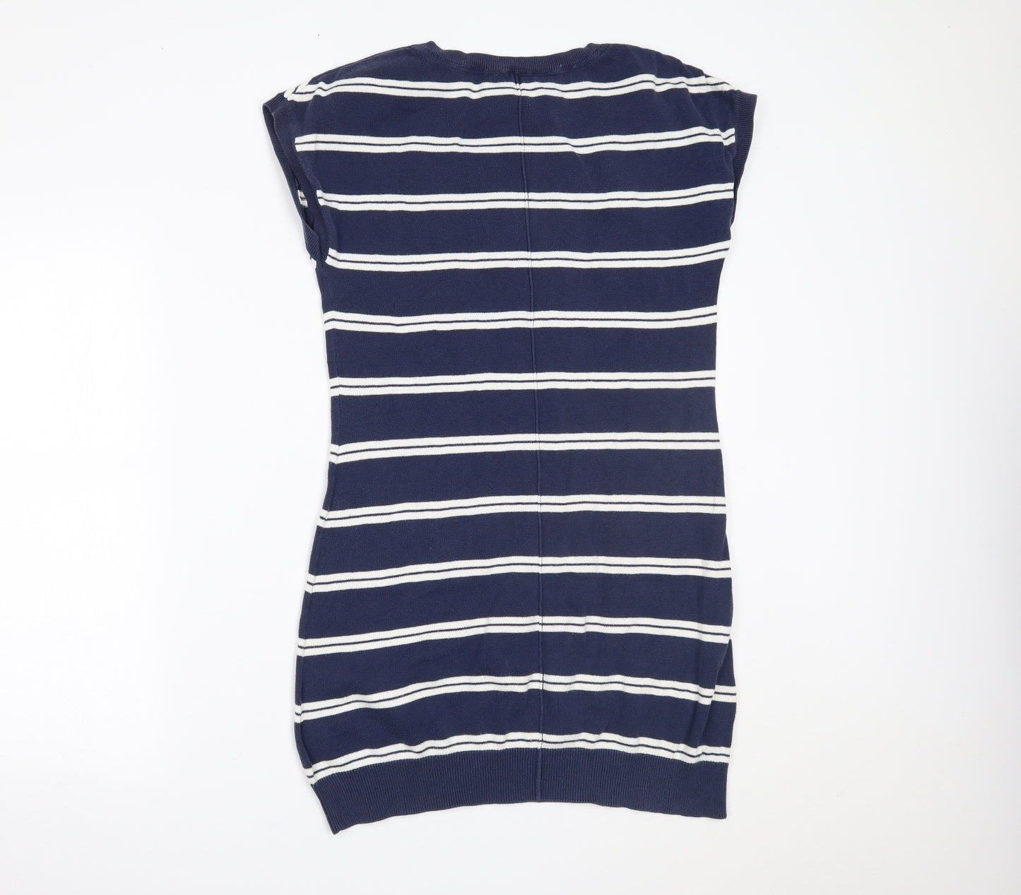 Crew Clothing Womens Blue Striped  Jumper Dress  Size 10