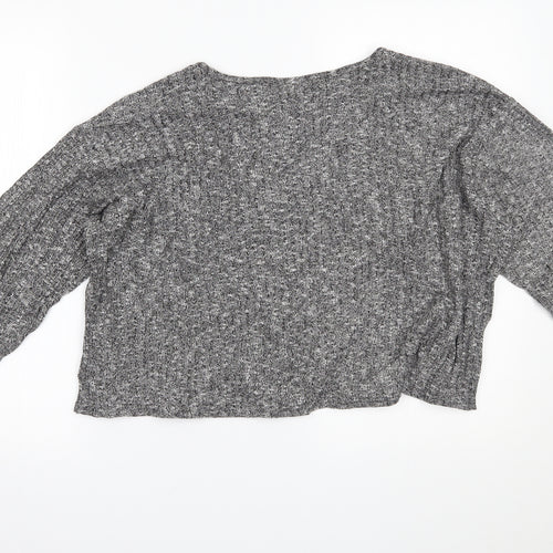 Topshop Womens Grey   Basic Blouse Size 12