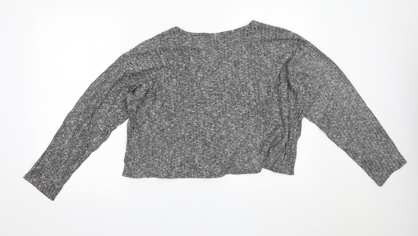 Topshop Womens Grey   Basic Blouse Size 12