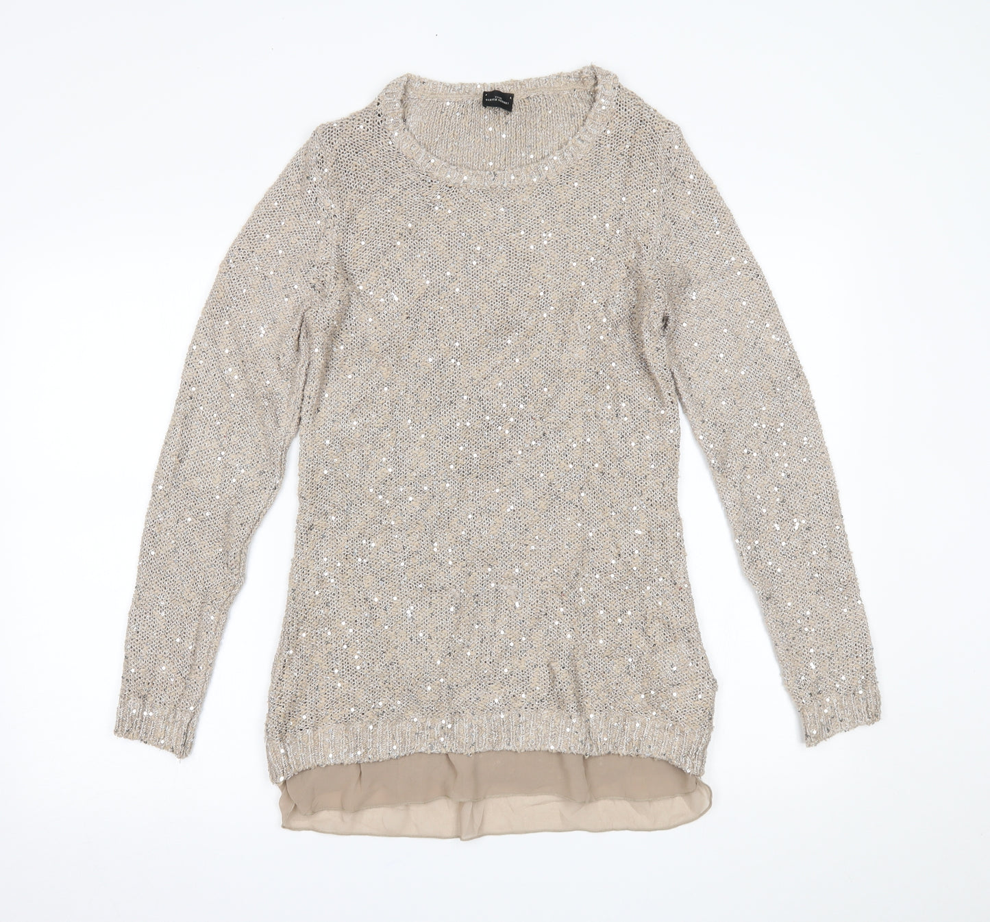 Your Sixth Sense Womens Beige   Pullover Jumper Size S