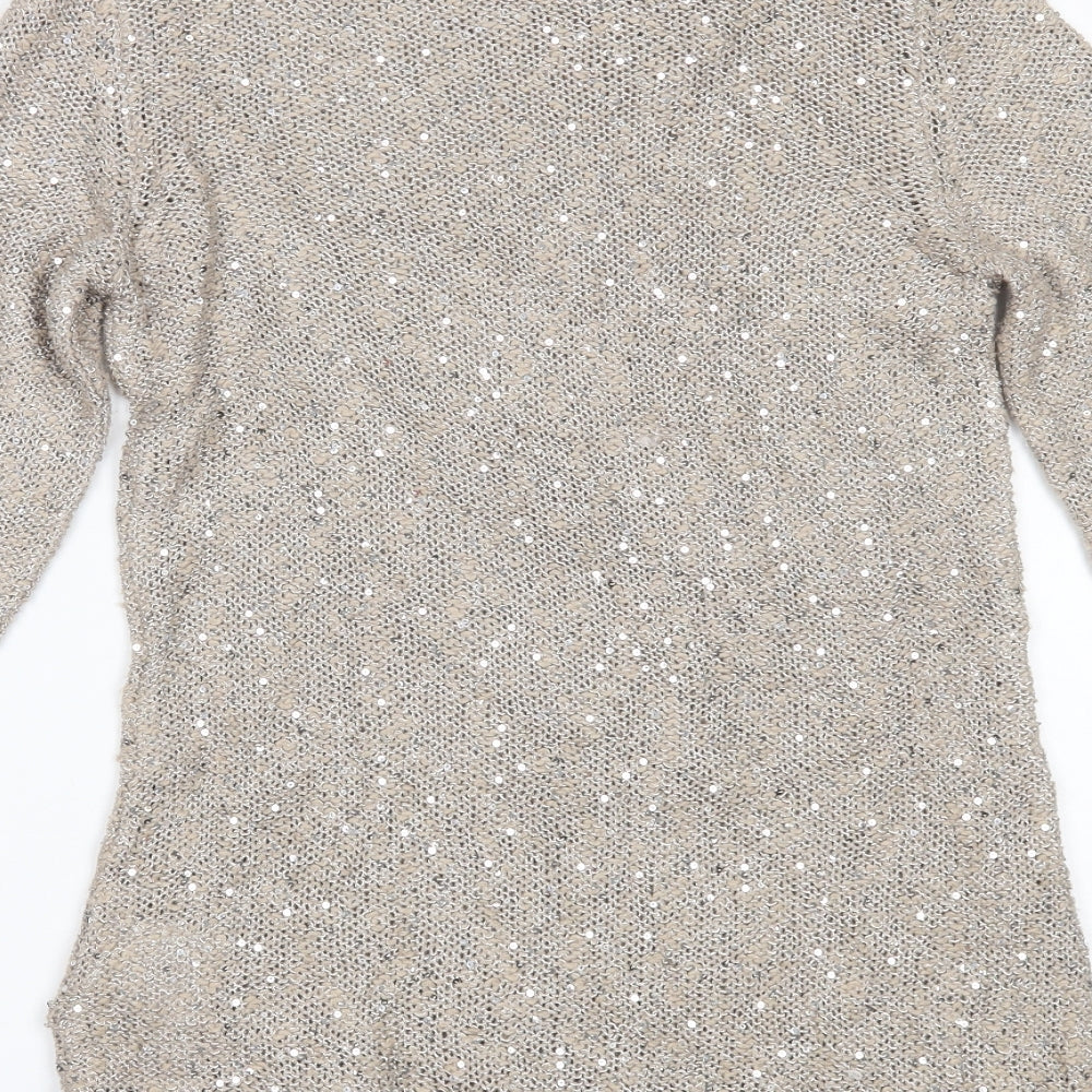Your Sixth Sense Womens Beige   Pullover Jumper Size S