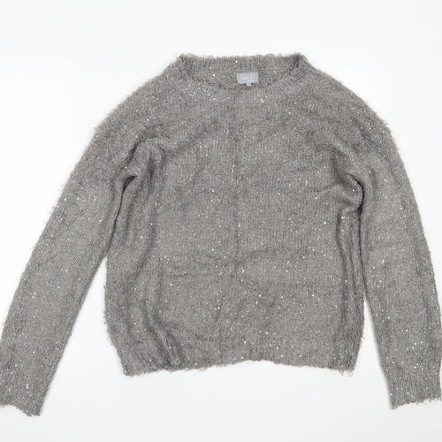 Lottie Loves Womens Grey   Pullover Jumper Size L