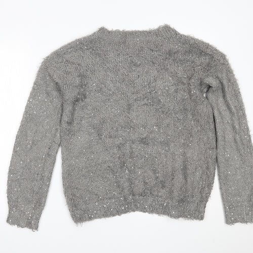Lottie Loves Womens Grey   Pullover Jumper Size L