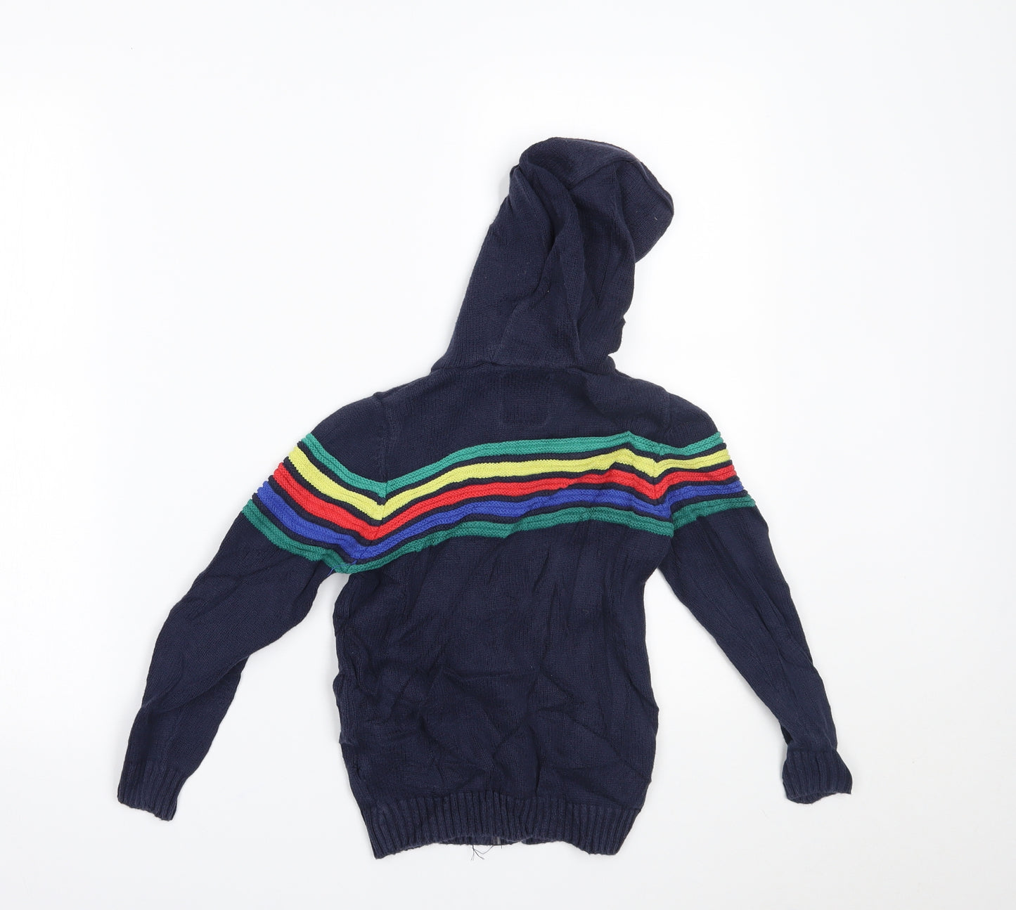 TU Boys Multicoloured Striped  Full Zip Hoodie Size 4-5 Years