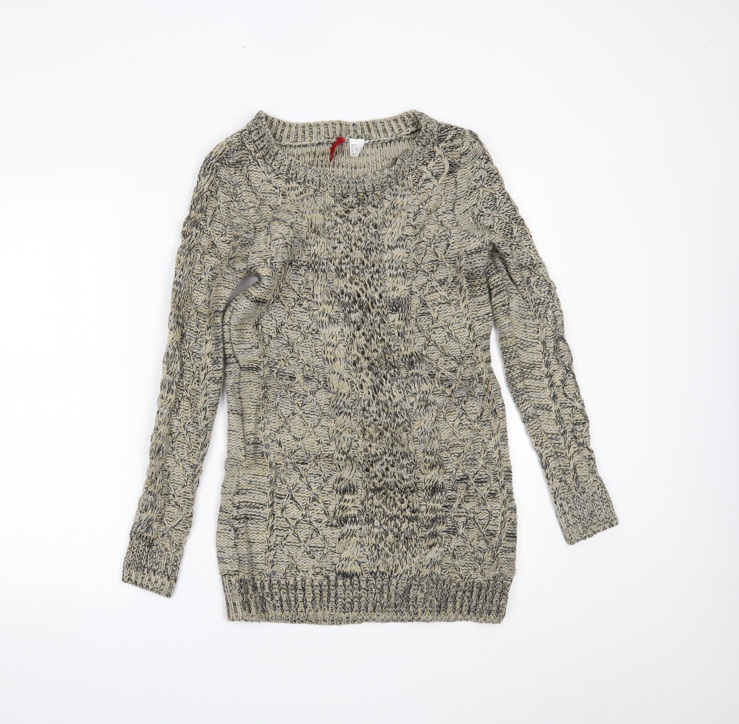 H&M Womens Beige   Pullover Jumper Size 8