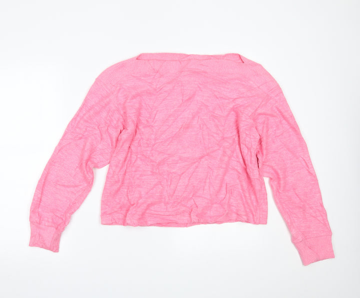 H&M Womens Pink Pullover Jumper Size S