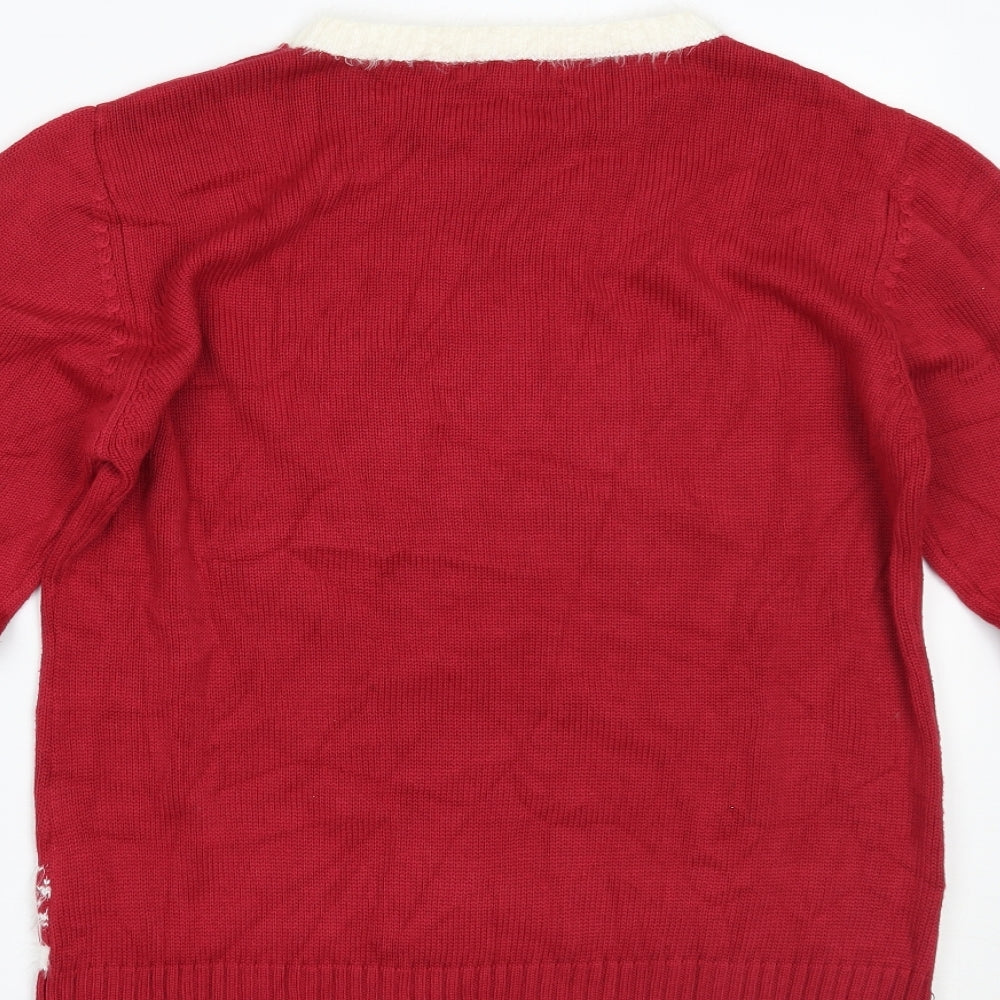 Sugar Crisp Womens Red   Pullover Jumper Size L