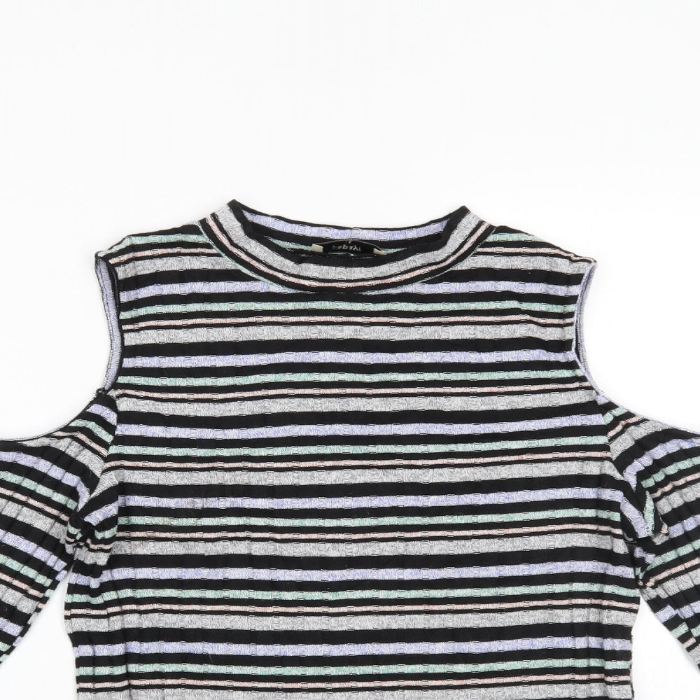 Papaya Womens Multicoloured Striped  Basic Blouse Size 14