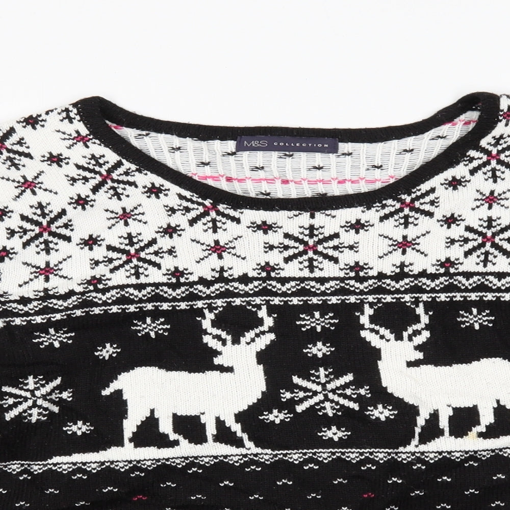 Marks and Spencer Womens Black   Pullover Jumper Size XL