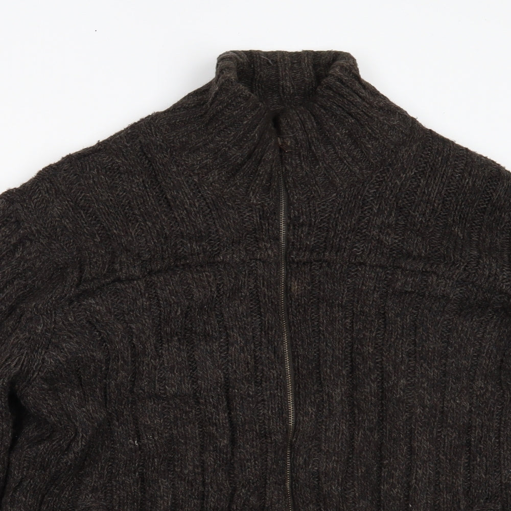 Marks and Spencer Mens Brown   Jacket Coatigan Size XL
