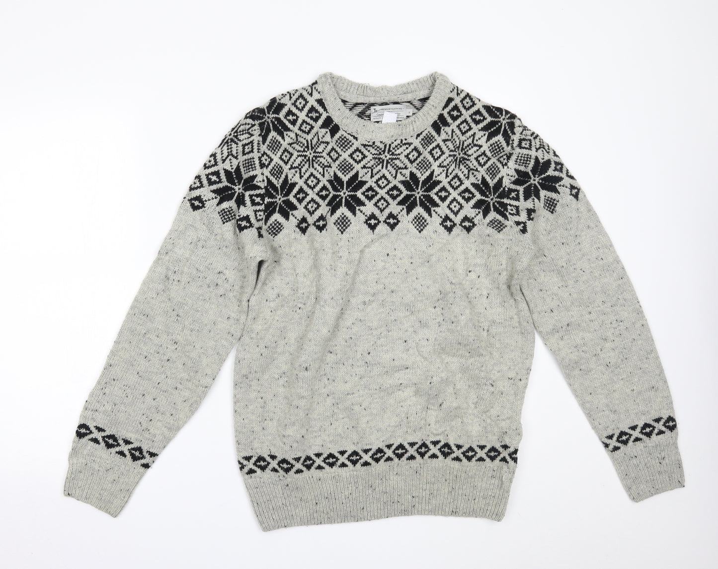 TU Mens Grey   Pullover Jumper Size S