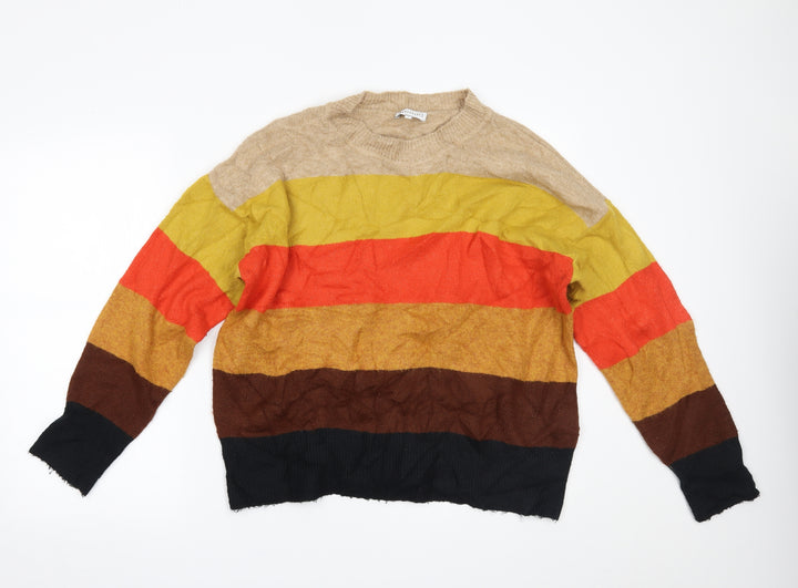 Warehouse Womens Multicoloured Pullover Jumper Size 14