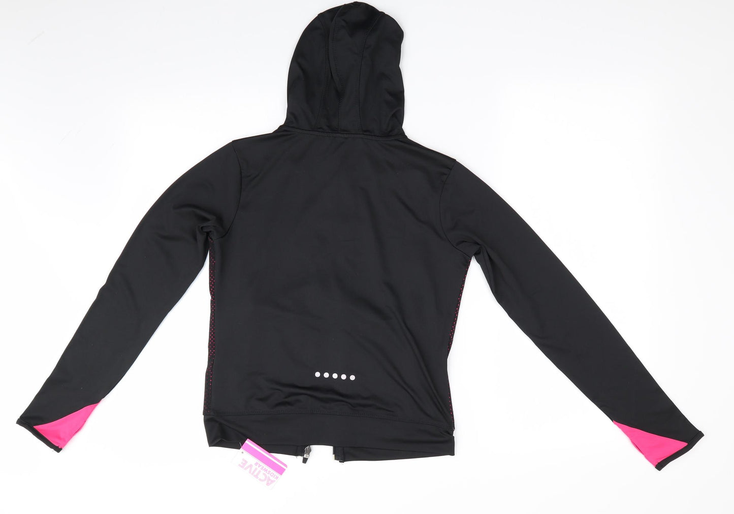 Primark Girls Black   Full Zip Hoodie Size 10-11 Years  - YD Active