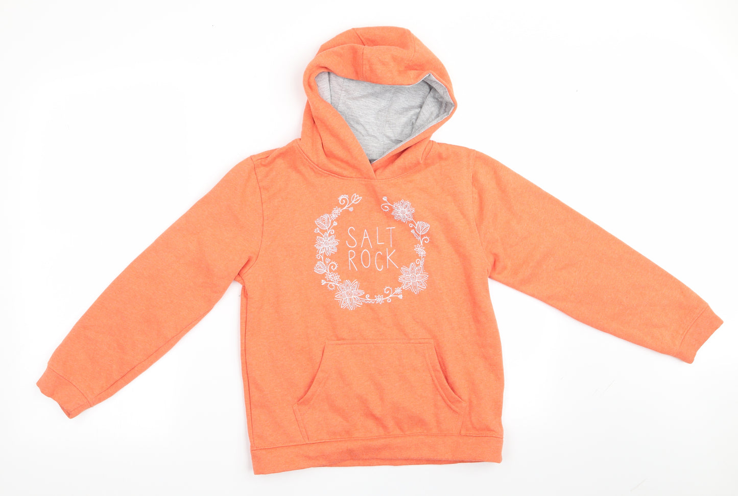 Saltrock Girls Orange   Pullover Hoodie Size 11-12 Years