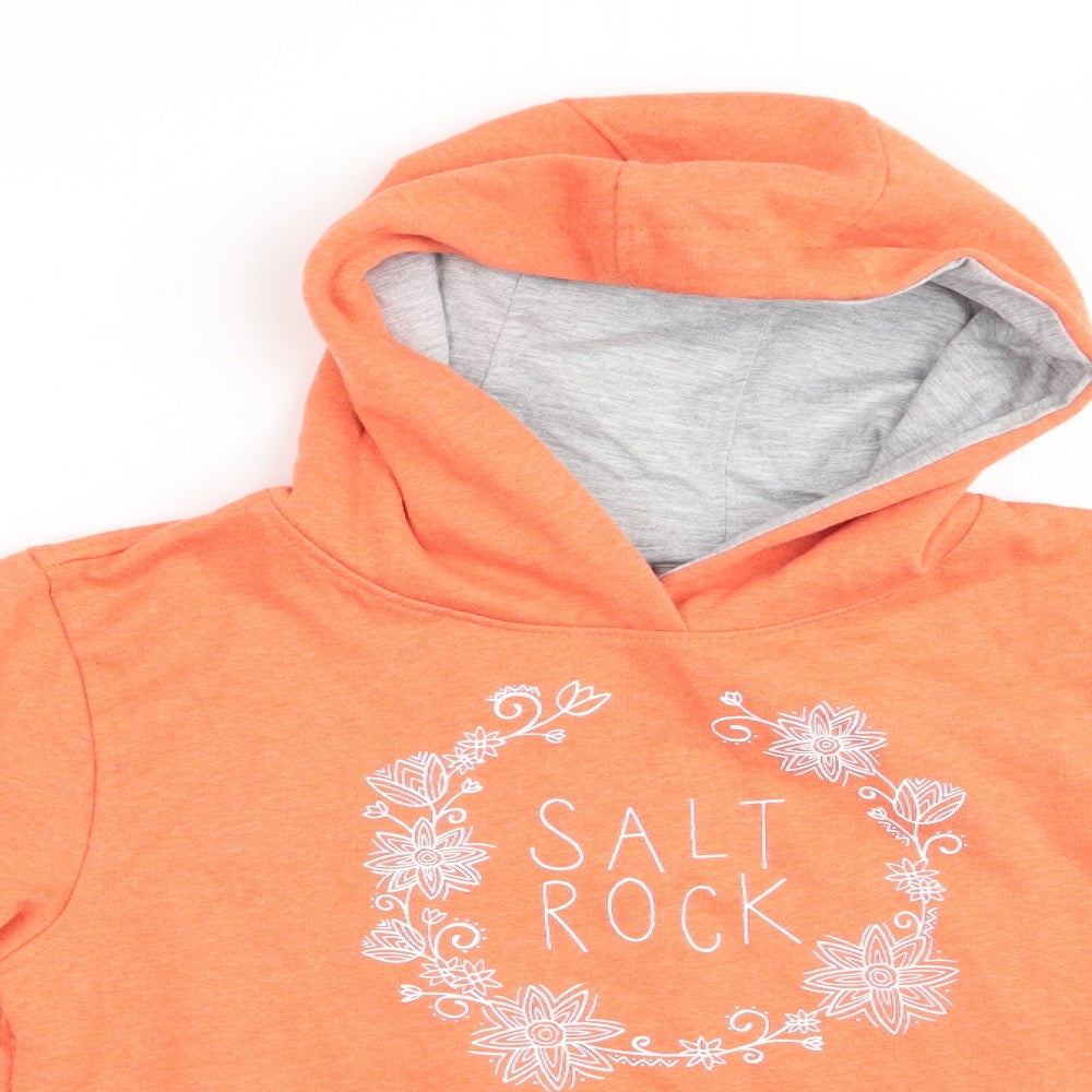 Saltrock Girls Orange   Pullover Hoodie Size 11-12 Years